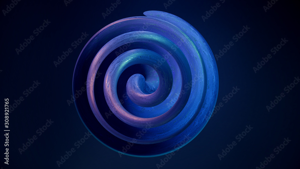 Organisches Design: Blauer Vortex | 6/10