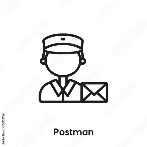 postman icon vector sign symbol