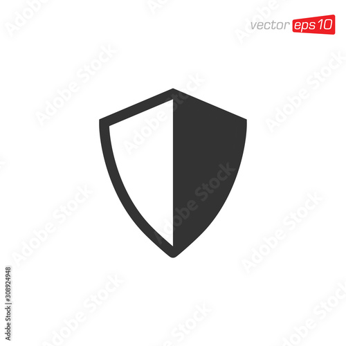 Free Download Shield Protection Icon Design Vector - GFXLoad