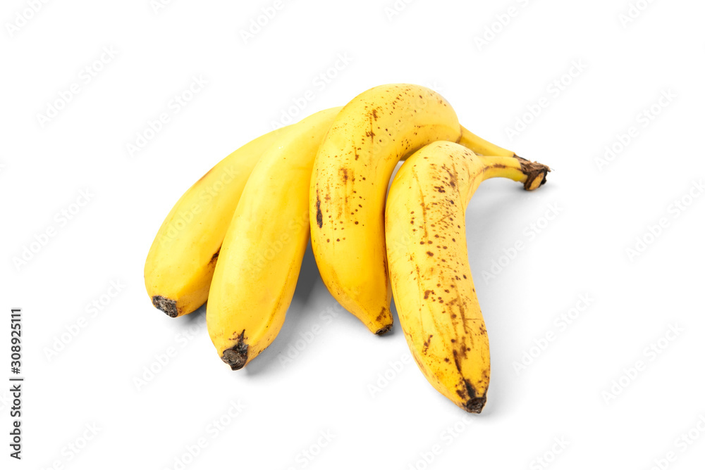 Over ripe banana isolated on white background. Over ripe banana isolated on white background.