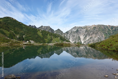Happo pond and Mt. Hakuba (Japan alps / Japanese mountain) © Y