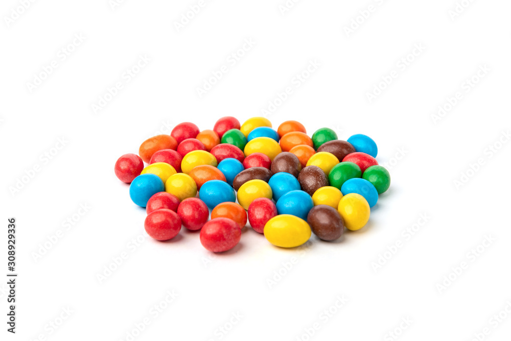 Color dragee isolated on white background. Color dragee isolated on white background.
