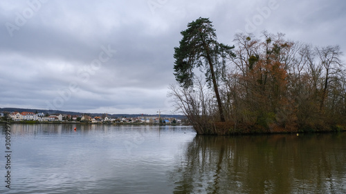 banks of a river in autumn, France, Normandy © Gnac49