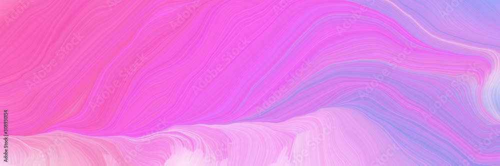 Pink Horizontal Swirl Design