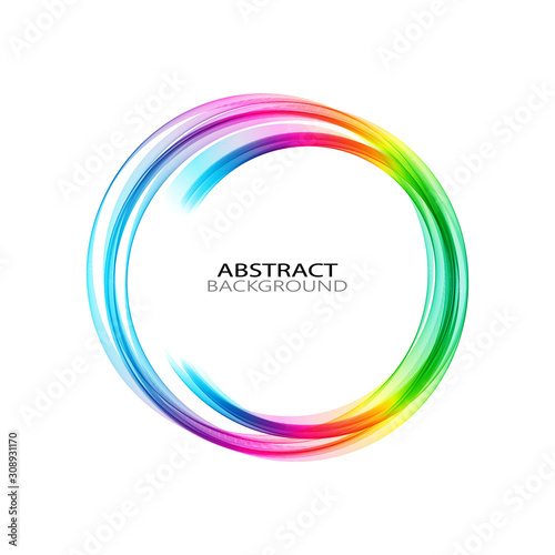 abstract colorful background with circles