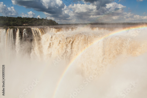 Wallpaper Mural Rainbow over the waterfall, sunny day Torontodigital.ca
