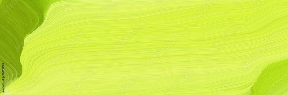 dynamic horizontal banner. modern curvy waves background illustration with green yellow, olive and khaki color dynamic horizontal banner. modern curvy waves background illustration with green yellow, olive and khaki color
