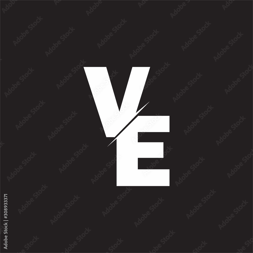 VE Logo Stock Vector Adobe Stock