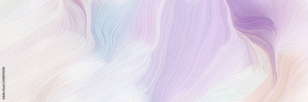 dynamic horizontal banner. modern curvy waves background design with  lavender, pastel purple and thistle color Stock Illustration | Adobe Stock