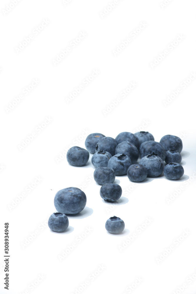 a pile of blueberry isolated on white background. Image contains copy space a pile of blueberry isolated on white background. Image contains copy space