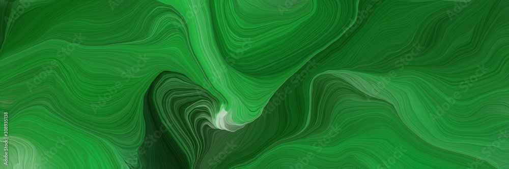 horizontal banner with waves. abstract waves design with forest green, pastel green and very dark green color horizontal banner with waves. abstract waves design with forest green, pastel green and very dark green color