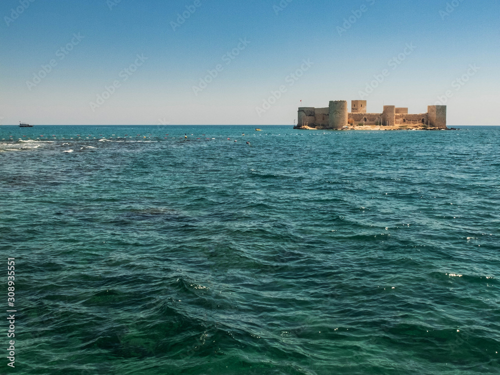 Maiden's Castle, also known as Deniz kalesi also known as Kizkalesi. Mersin Province, Turkey
