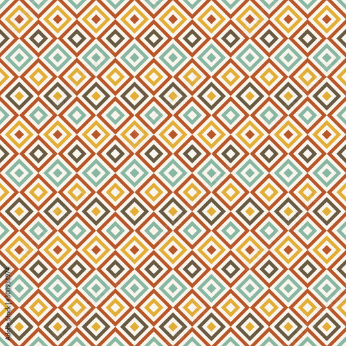 retro seamless pattern, abstract geometric vector background