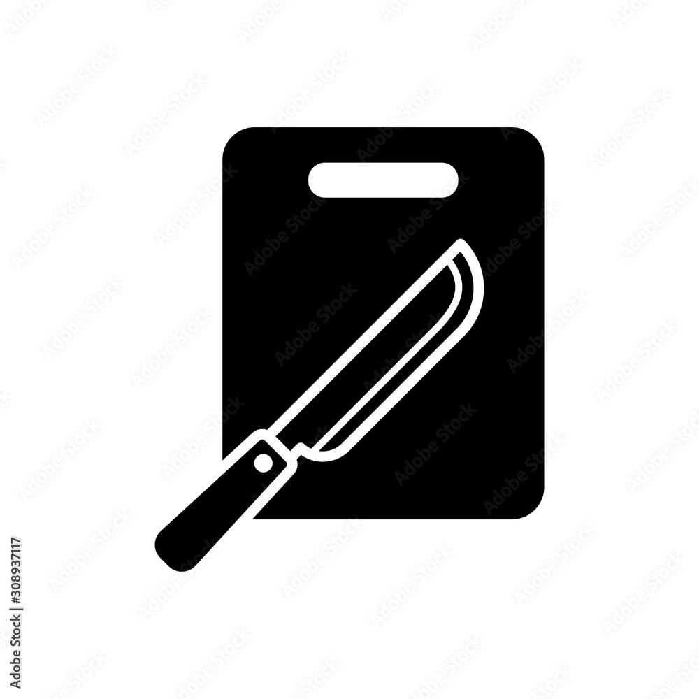 cutting board - kitchen utensils icon vector design template cutting board - kitchen utensils icon vector design template