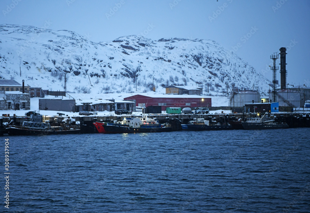 local berth in a village in the Russian Arctic