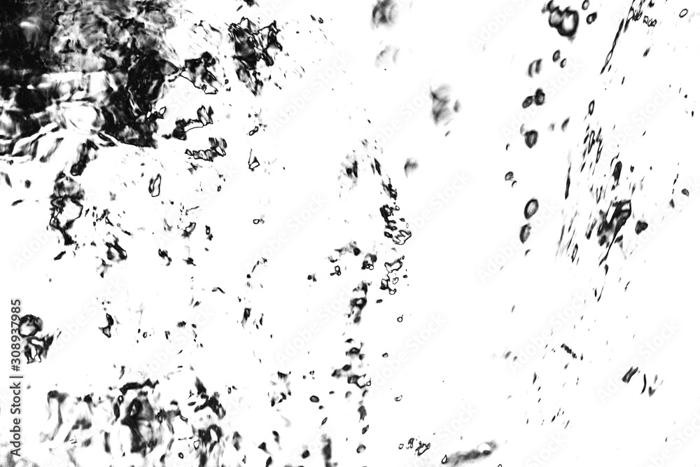Monochrome abstract grunge Texture of cracks, chips. Black and white pattern of old surface. Template for texturing posters, business cards.