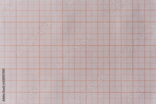red graph paper background  close-up 