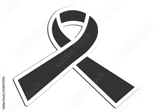 Symbol of gay peace white background
