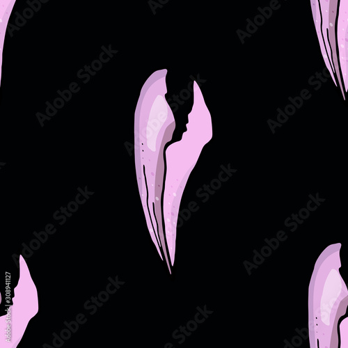 Lilium. Seamless pattern. Endless texture. 