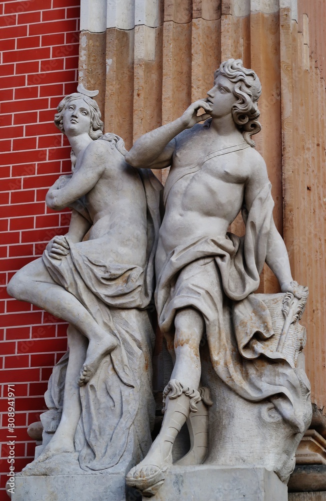 Obraz premium Statuen, Neues Palais, Potsdam