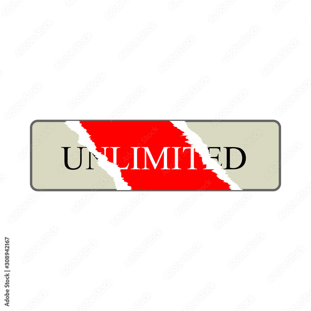 Unlimited - Text Vector background design for t-shirt graphics, banner, fashion prints, slogan tees, stickers, cards, posters and other creative uses Unlimited - Text Vector background design for t-shirt graphics, banner, fashion prints, slogan tees, stickers, cards, posters and other creative uses
