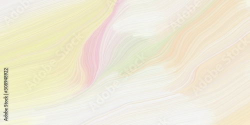 background graphic with contemporary waves design with antique white, white smoke and wheat color