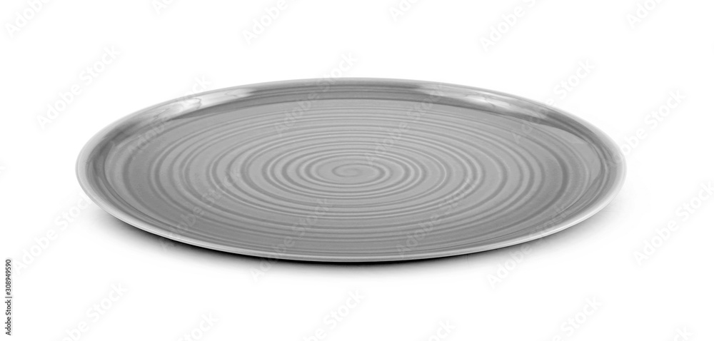 empty plate isolated on white background empty plate isolated on white background