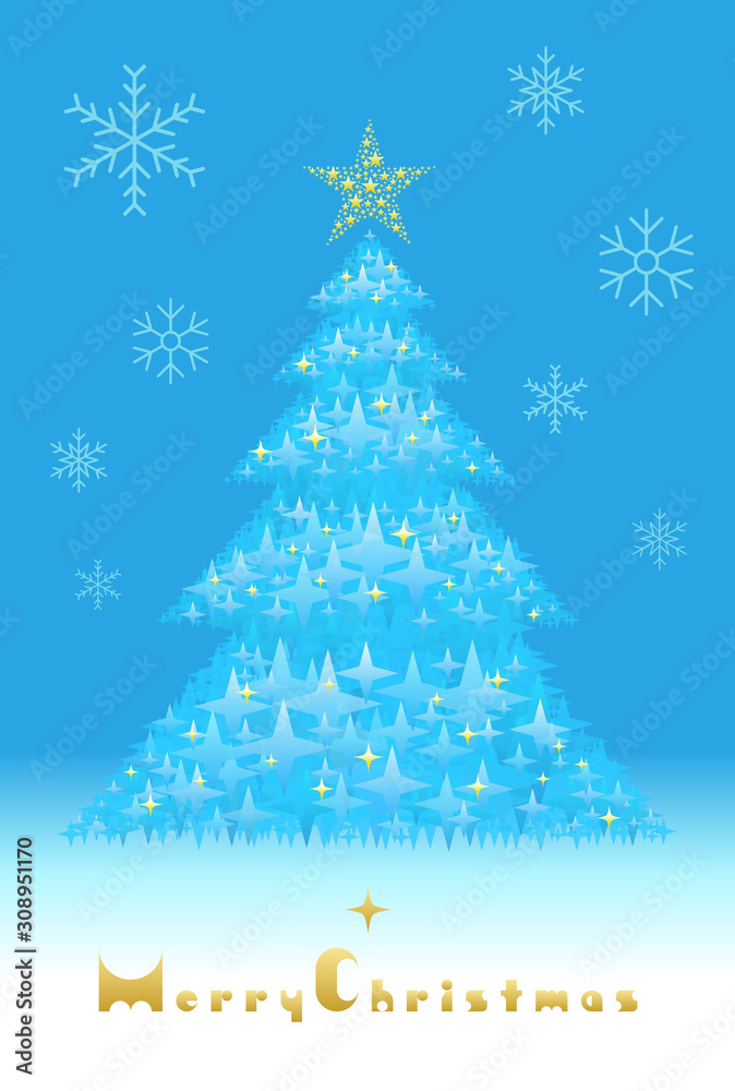 christmas card, vector