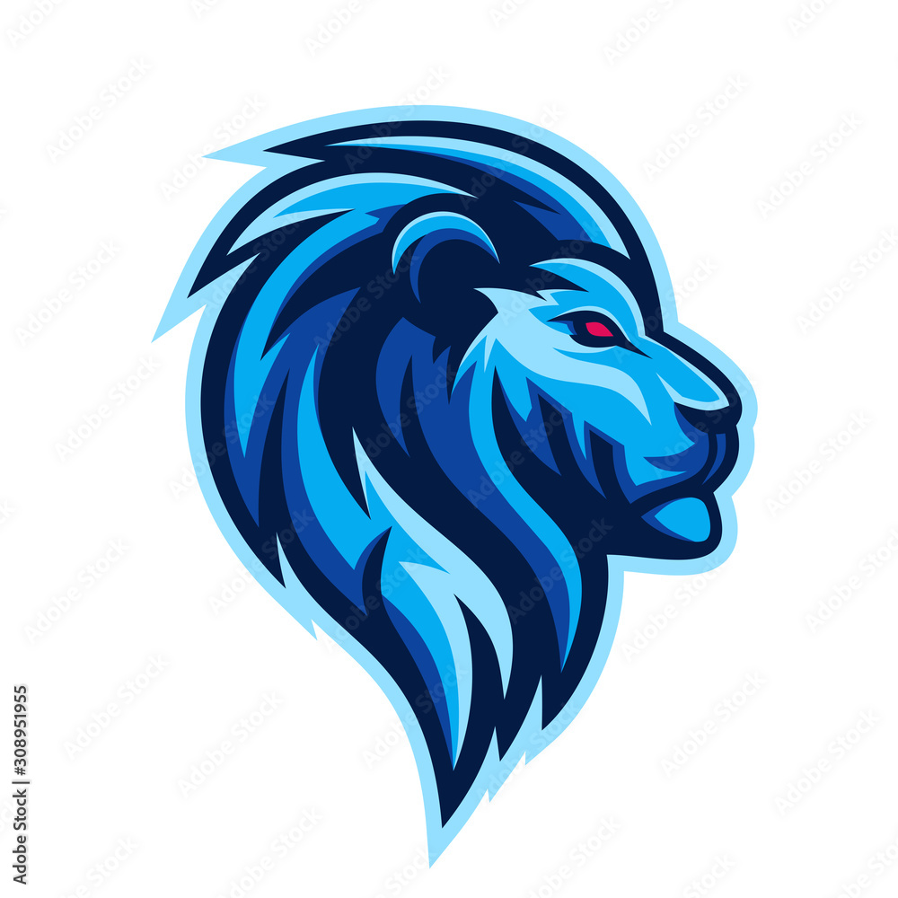 Obraz premium Lion sport e-sport mascot gaming logo template
