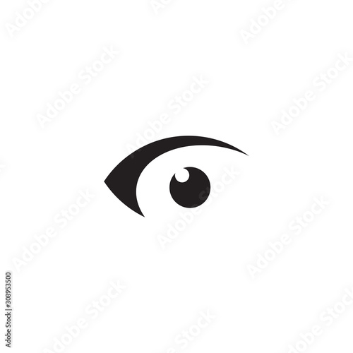 Eye icon logo design vector template