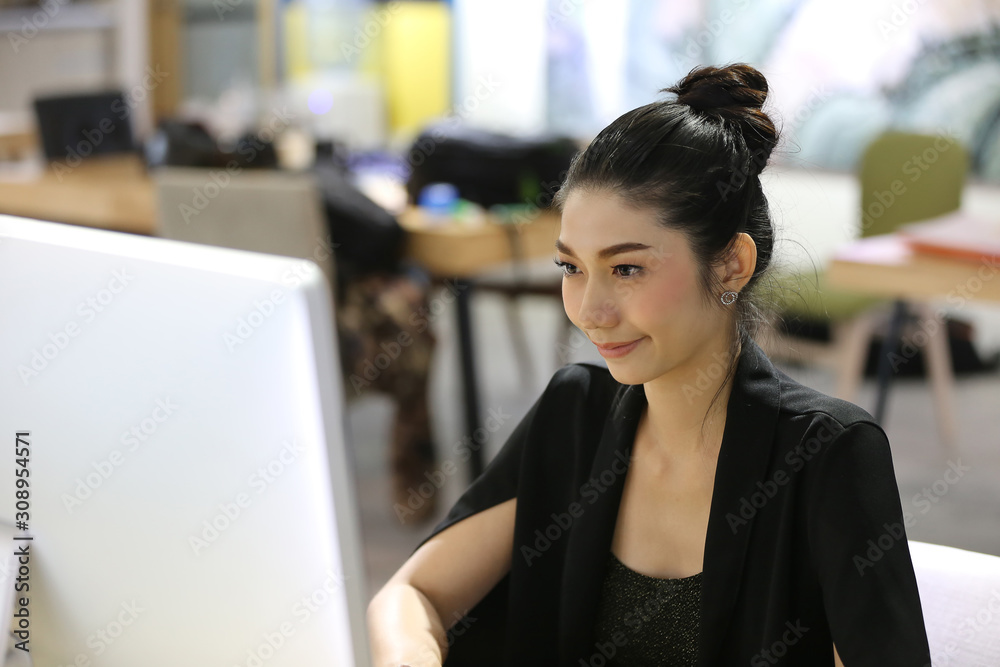 Head shot of confident business women or female team leader in office. Head shot of confident business women or female team leader in office.