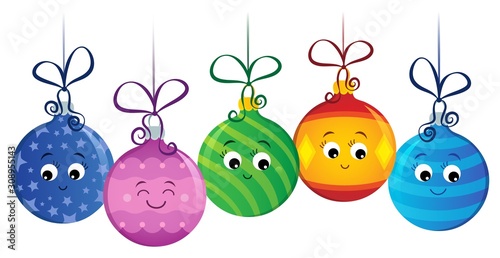 Stylized Christmas ornaments image 2