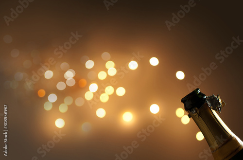 Champagne bottle explosion ...