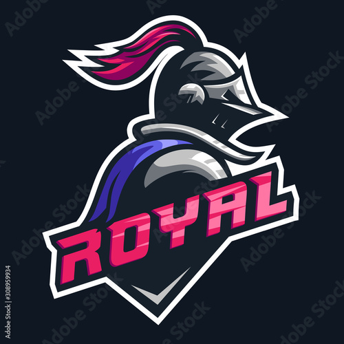Kingdom warrior sport mascot logo