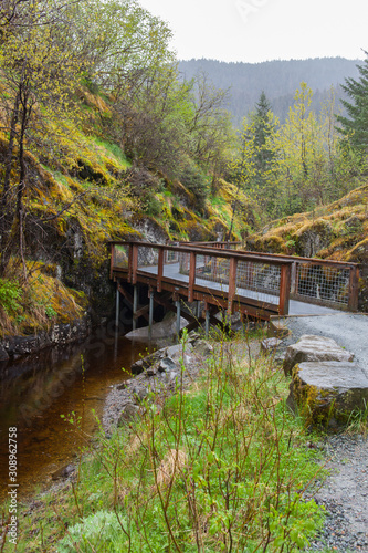 Nugget Falls Trail at Juneau, Alaska