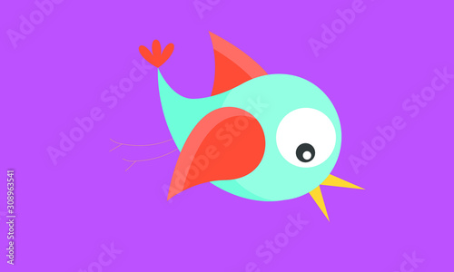 vector illustration of a bird