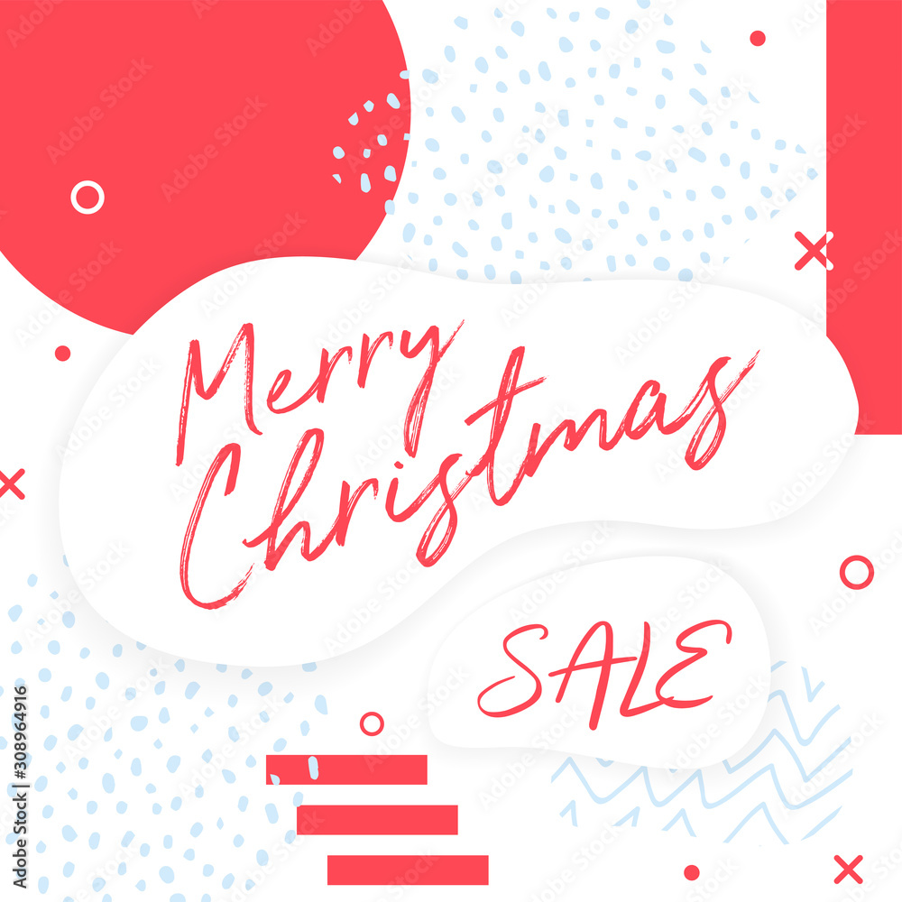 Merry Christmas sale Banner Template Flyer concept Merry Christmas sale Banner Template Flyer concept