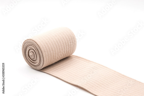 gauze bandage wrapped isolated on white background