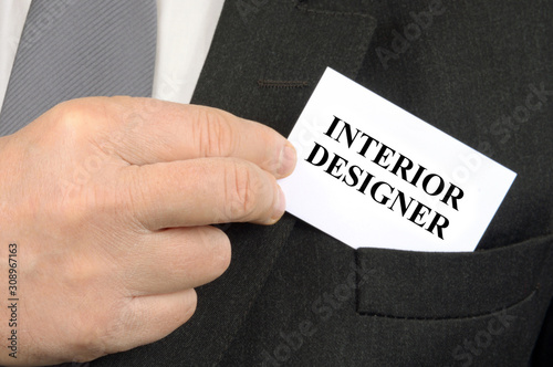 Interior designer business card