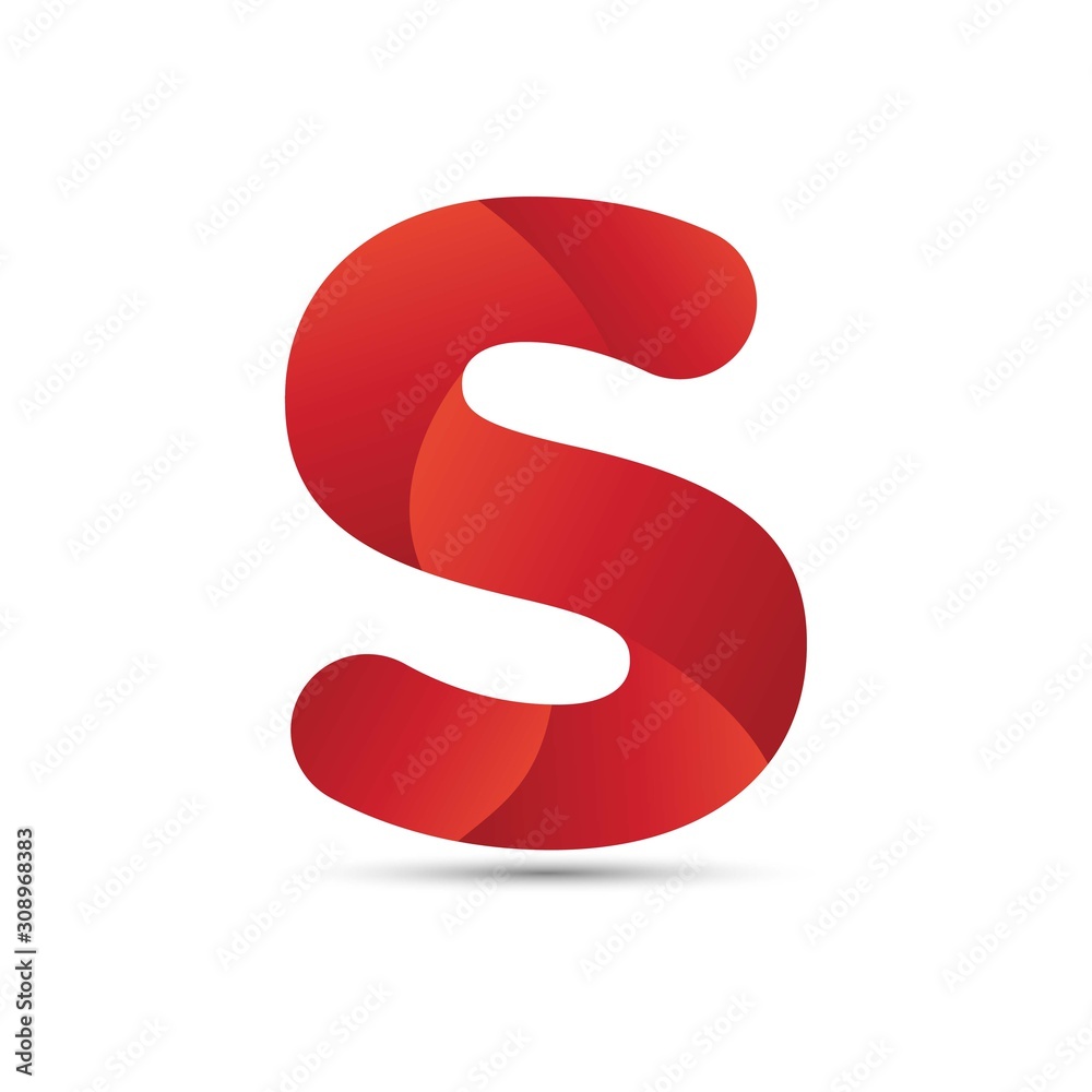 S letter logo. Vector concept of company logo template. Sign of corporate identity in the form of letter S.