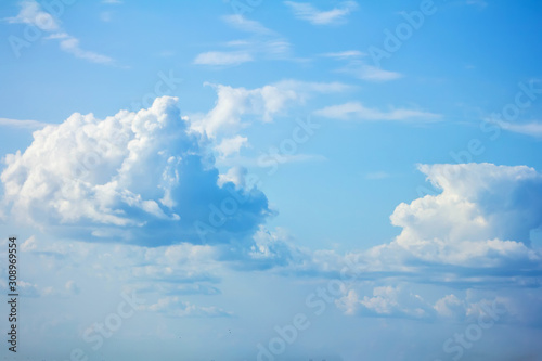 Fototapeta Naklejka Na Ścianę i Meble -  blue sky and big white clouds
