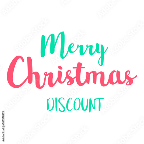 Merry chirstmas discount Sign Text Vector Typography Calligraphy font