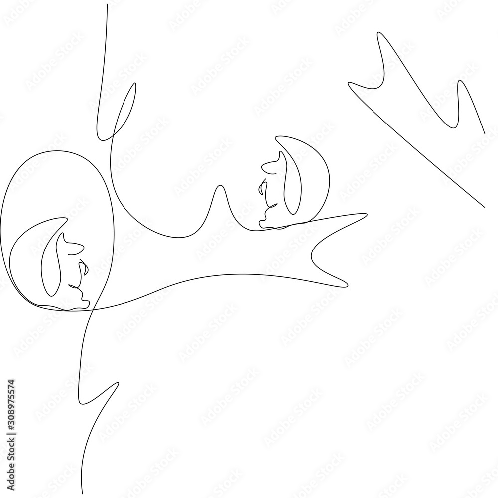 Fototapeta premium Forest landscape background with cute animals, vector illustration