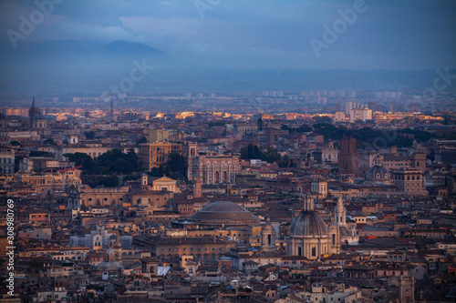 High angle view of Rome, Italy
