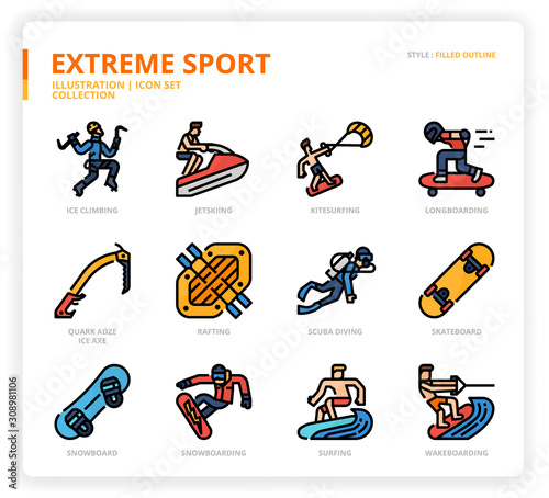 Extreme Sport icon set