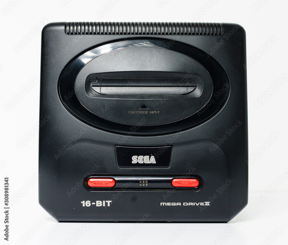 london, england, 05/05/2018 Sega megadrive 2 16 bit and Sega Mega drive ...