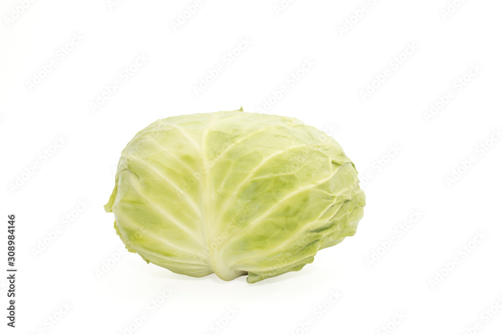 cabbage with isolated on white background cabbage with isolated on white background