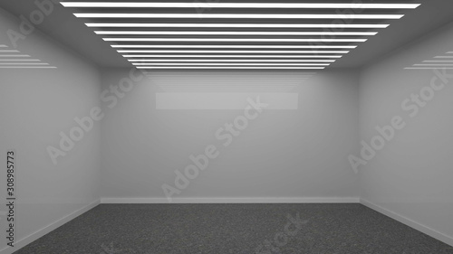 empty interior of a garage room,automobile detailingroom