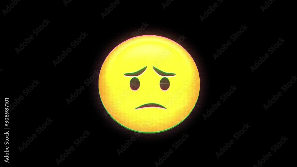 Emoticon on black background Emoticon on black background