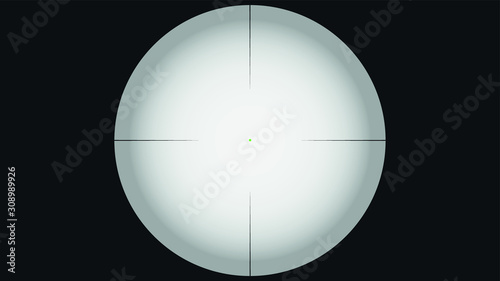 Vector sniper riffle aim view